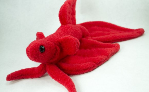 Red Veil Tail Betta Plush by
