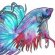 Two bettas fighting